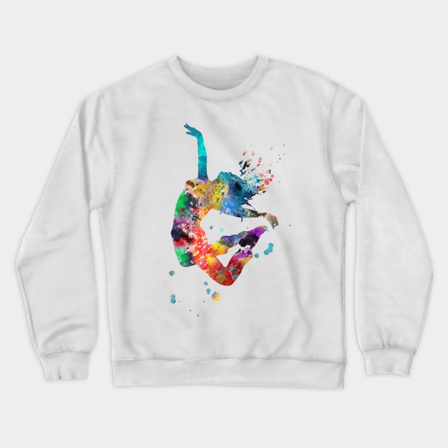 Jumping girl, Crewneck Sweatshirt by RosaliArt